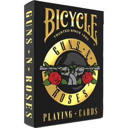 Bicycle Guns & Roses Τράπουλα Πλαστικοποιημένη Μαύρη 10048092