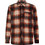 O'Neill Ανδρικό Πουκάμισο Καρό Μακρυμάνικο Overshirt Καφέ 2350137-33040