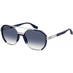 Marc Jacobs MARC749S DOH Γυναικεία Γυαλιά Ηλίου Πολυγωνικά Μεταλλικά Ασημί με Μαύρο Φακό
