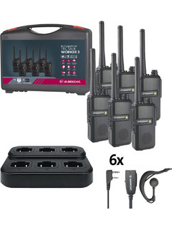 Albrecht Tectalk Worker 3 6τμχ Black