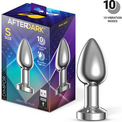 LateToBed Afterdark Dimpor Chrome Small Πρωκτική Σφήνα Ασύρματη με Δόνηση Ασημί AD-551