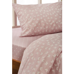 WhiteEgg Σετ Παιδικά Σεντόνια Μονά 165x240 C064-2 Pink 3τμχ