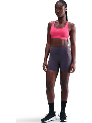 Nike Swoosh Αθλητικό Μπουστάκι με Χαμηλή Στήριξη Φούξια DX6817-666