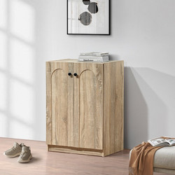 Pakoworld Παπουτσοθήκη Ξύλινη Ambera Sonoma M60xΠ36.5xΥ81.5cm 123-000263