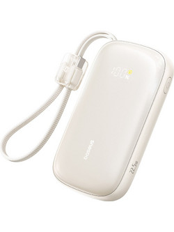 Baseus EnerFill FC21 Qpow 3 Ultra Power Bank 20000mAh 22.5W με Θύρα USB-A & Θύρα USB-C Beige