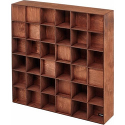 Hofa-Akustik Diffuser 50x50x11cm 2τμχ Καφέ