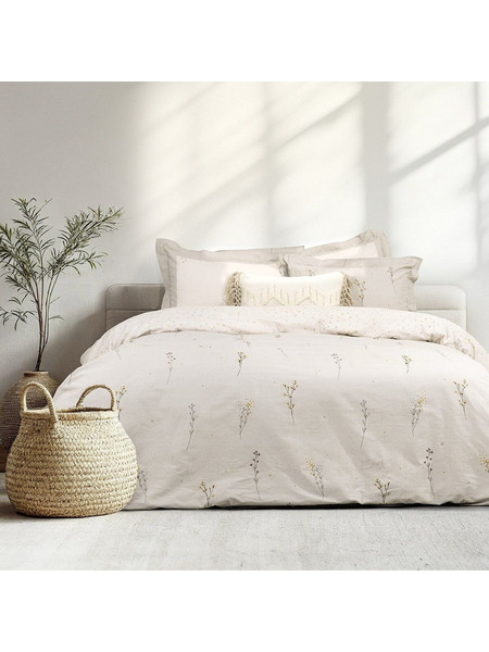 Nima Σετ Σεντόνια Ημίδιπλα Βαμβακερά 185x260 Delicate Beige