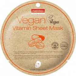 Purederm Vitamin Sheet Μάσκα Προσώπου για Ενυδάτωση 1τμχ