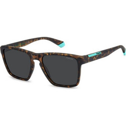 Polaroid Eyewear PLD2167/S N9P/M9 Ανδρικά Γυαλιά Ηλίου Τετράγωνα Κοκάλινα Καφέ με Μαύρο Φακό