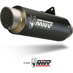 MIVV GPpro Τελικό Εξάτμισης για Kawasaki Ninja 400 με Σιγαστήρα Black