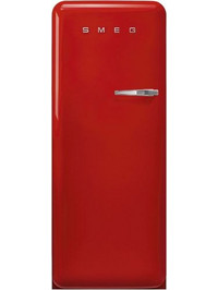 Smeg 50's Style FAB28LRD6 Retro Μονόπορτο Ψυγείο 270lt Υ153xΠ60.1xΒ72.8cm Κόκκινο
