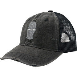 Ghetto 3D Mask Ανδρικό Καπέλο Jockey με Δίχτυ Snapback Υφασμάτινο Μαύρο