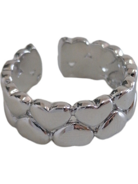 Silver Γυναικείο Δαχτυλίδι Βεράκι Ασημί R063