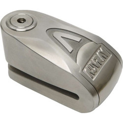 Auvray B-Lock 14 Κλειδαριά Δισκόφρενου Μηχανής 14mm με Συναγερμό Ασημί