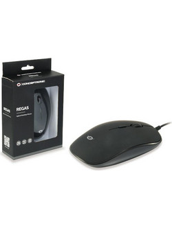 Conceptronic Regas A2 Ενσύρματο Ποντίκι Black