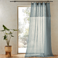 La Redoute Κουρτίνα Βουάλ με Γάντζους 140x350 Noctuelle 350085295 Πετρόλ