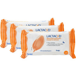 Lactacyd Μαντηλάκια Ευαίσθητης Περιοχής 3x15τμχ