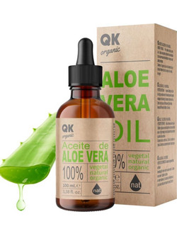 QKnatur Aloe Vera Oil Pure & Natural Βιολογικό Ενυδατικό Λάδι Προσώπου 100ml