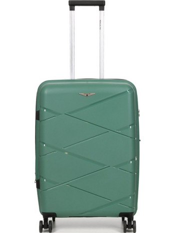 Worldline 29882-27 Βαλίτσα Μεσαία 65x43x27.5cm με 4 Ρόδες Πράσινη