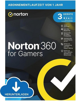 Norton 360 For Gamers για 3 Συσκευές 50GB Cloud και 1 Έτος Χρήσης (Ηλεκτρονική Άδεια)