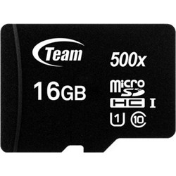 TeamGroup 500x microSDHC 16GB Class 10 U1 UHS-I + Adapter