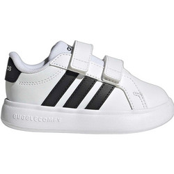 Adidas Grand Court 3.0 Παιδικά Sneakers Λευκά Μαύρα JS4906