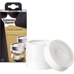 Tommee Tippee Closer To Nature Σετ Δίσκοι Σφράγισης Μπιμπερό Λευκά 4τμχ 43136141