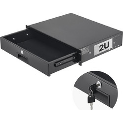Vevor JJCT2U118INCFA52Z001V0 Συρτάρι για Καμπίνες Rack Μεταλλικό 2U 19"
