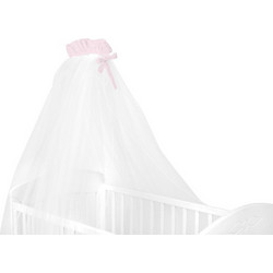 KikkaBoo Dream Big Κουνουπιέρα Κούνιας Λευκή Ροζ 480x200cm 41140000024