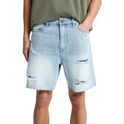 Funky Buddha Ανδρική Βερμούδα Τζιν Γαλάζια FBM013-097-03