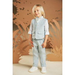 Baby Bloom Βαπτιστικό Κοστούμι με Παντελόνι Πουκάμισο & Γιλέκο 6τμχ 126-47
