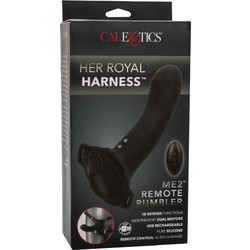 CalExotics Her Royal Me 2 Rumbler Harness Strap On με Dildo 16.5cm Μαύρο