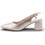 Xti Γόβες Slingback Δερμάτινες με Χοντρό Χαμηλό Τακούνι Χρυσές 145367