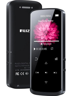 RUIZU D50 D50-16GB MP4 Player 16GB με Οθόνη 1.8" & Bluetooth Μαύρο