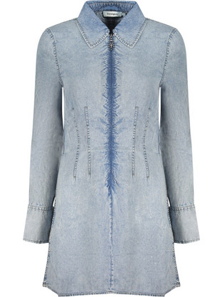 Desigual Mini Καθημερινό Φόρεμα Τζιν Γαλάζιο 26SWVD03-5007