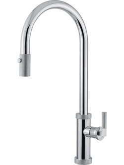 Armando Vicario Urban 214-400702-100 Μπαταρία Κουζίνας Πάγκου Διπλής Παροχής Ανάμεικτη με Ντουζ Inox