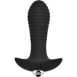 Loving Joy Swirl 7 Function Πρωκτική Σφήνα με Δόνηση 12cm Μαύρη