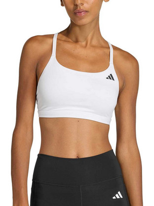 Adidas Optime Essentials Workout Αθλητικό Μπουστάκι με Χαμηλή Στήριξη & Αφαιρούμενη Ενίσχυση Λευκό JN3491
