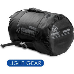 Survivors Light Gear Sleeping Bag Μονό Μαύρο 16201