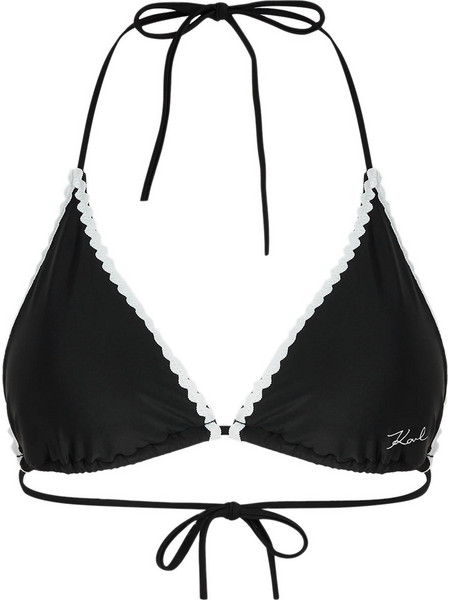 Karl Lagerfeld Bikini Top Τριγωνάκι Μαύρο B1W46019-999