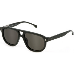 Lozza SL4330 0D80 Ανδρικά Γυαλιά Ηλίου Aviator Κοκάλινα Μαύρα με Μαύρο Φακό