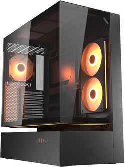 Cougar CFV235 Black Gaming Midi Tower Κουτί Υπολογιστή με Πλαϊνό Παράθυρο