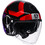 AGV Eteres Camogli Black Red Purple Κράνος Μηχανής Jet 1345gr