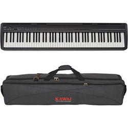 Kawai ES-120 Bag Bundle Ηλεκτρικό Πιάνο Stage με 88 Βαρυκεντρισμένα Πλήκτρα Black