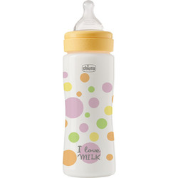 Chicco Perfect Easy Πλαστικό Μπιμπερό με Θηλή Σιλικόνης κατά των Κολικών 4+ Μηνών Pink 330ml