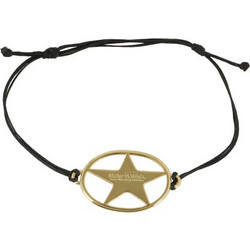 Make-A-Wish Γυναικείο Βραχιόλι από Κορδόνι Xρυσό 16-2507-017G