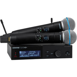 Shure SLXD24D+E/Beta58 K55 Σετ 2 Ασύρματα Μικρόφωνα Χειρός XLR