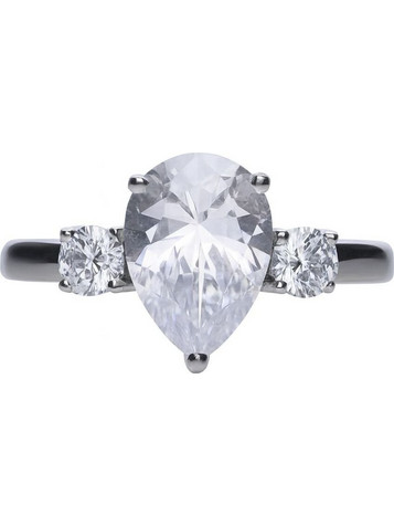 Diamonfire Γυναικείο Δαχτυλίδι Ροζέτα από Ασήμι 925 με Ζιργκόν 61151510821