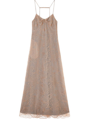 Emporio Armani Maxi Καλοκαιρινό Φόρεμα για Γάμο / Βάπτιση Καφέ EW004316TE20132-M3016