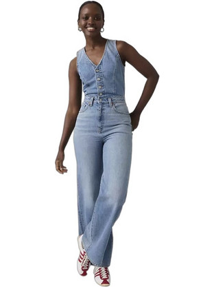 Levi's Γυναικεία Ολόσωμη Φόρμα Τζιν Γαλάζια 0002R-0001